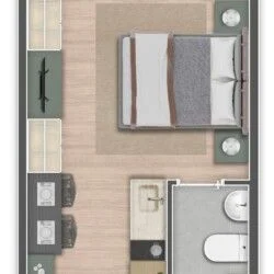 Studio no Santo Amaro | Mundo Apto Elevato Brooklin